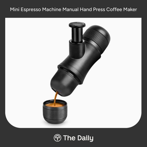 Promo Mini Espresso Machine Manual Hand Press Coffee Maker Alat Kopi  Espresso Tekanan Manual Portable di The Daily Coffee Tokopedia