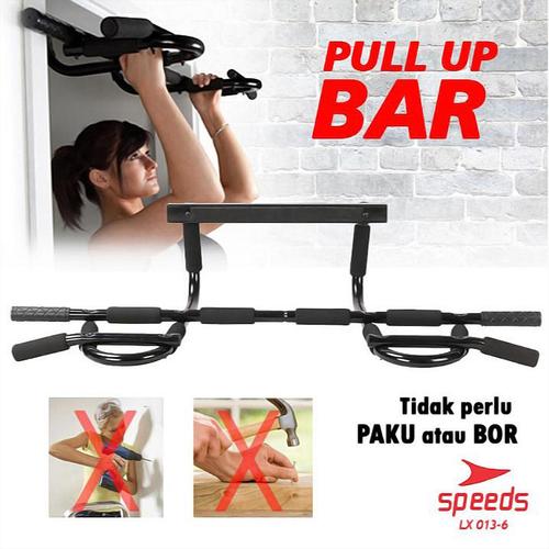 Promo SPEEDS Multi Grip Gym Chin Up Pull Up Bar Alat Gym Rumah 013-6 ...