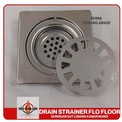 Jual Flo Floor Drain Strainer Saringan Got Lubang Kamar Mandi ...
