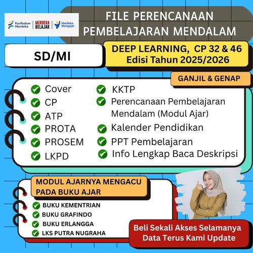 Promo [RPM-SD] MODUL AJAR DEEP LEARNING JENJANG SD/MI KURIKULUM MERDEKA ...