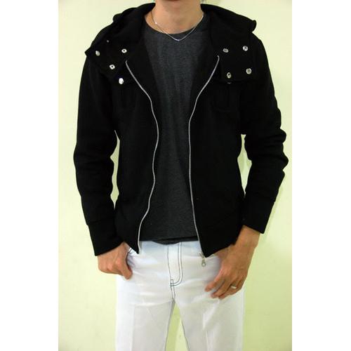 Foto Produk Button Neck Korean Hoodie Jacket dari Clubkaos