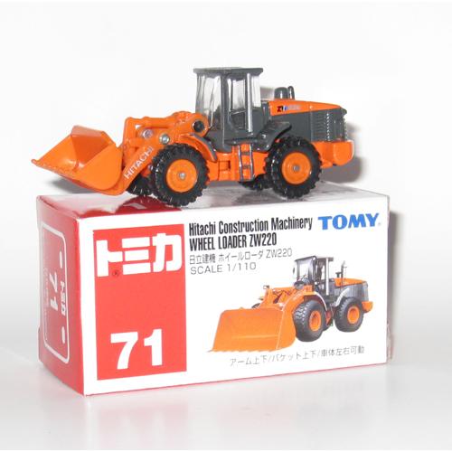 Foto Produk #071 Hitachi Construction Wheel Loader ZW220 (TB) - STOK HABIS dari Tomica Shop