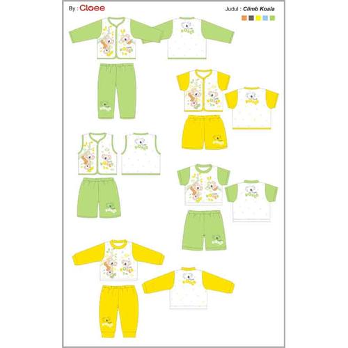 Foto Produk Baju Baby Cloe Motif Bear Baju Kutung + Celana 3/4 dari Sejati Cell