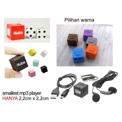 Foto Produk The Kube Mp3 Player Terkecil INCLUDE MicroSD 2GB dari E-Cigarette Shop