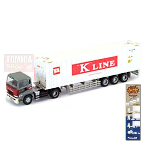 Foto Produk Tomytec Trailer Collection Vol.04 #05 Mitsubishi Fuso Refrigerated Container K Line White - STOK HABIS dari Tomica Shop