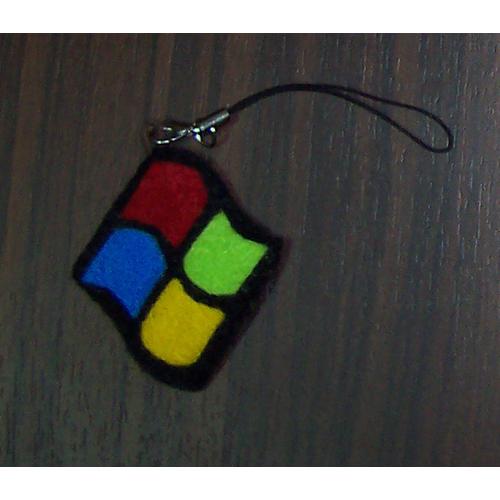 Foto Produk Gantungan HP Black Windows (GTP01) dari Flanel Cantik