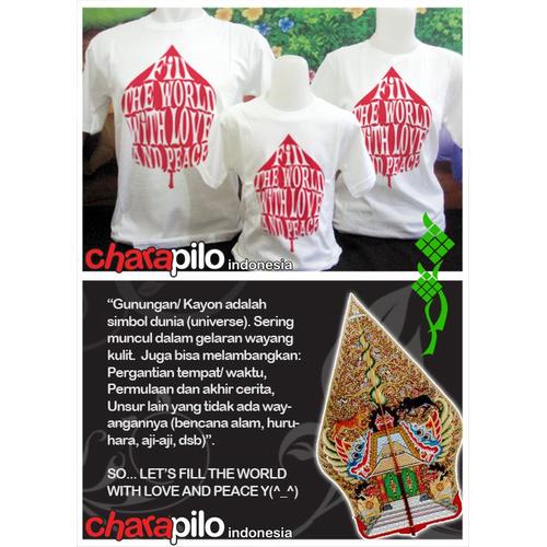 Foto Produk KAOS FAMILY ** MOTIF GUNUNGAN: FILL THE WORLD WITH LOVE N PEACE dari AthaDriMeL ShoP