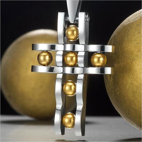 Gambar Unique Stainless Steel Spheroid Cross Mens Pendant Necklace dari KLIKHADIAH Jakarta Utara Tokopedia