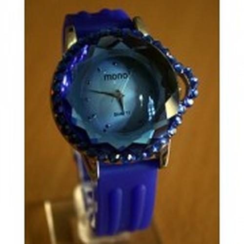 Foto Produk JAM TANGAN MONOL BLUE CRYSTAL DIAMOND SUPER ORIGINAL dari Kios Serba Ada