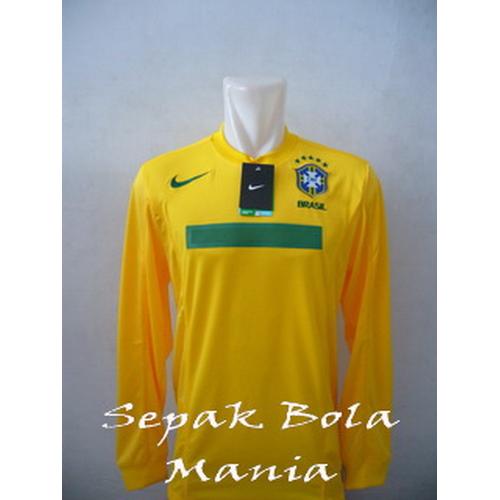 Foto Produk Jersey Brasil Home LS Copa America 2011 dari Sepak Bola Mania