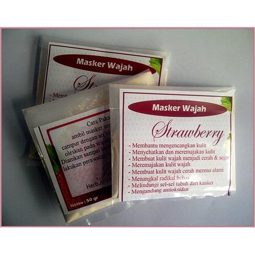 Gambar MASKER WAJAH STRAWBERRY dari Wangi Beauty Shop Kota Malang Tokopedia