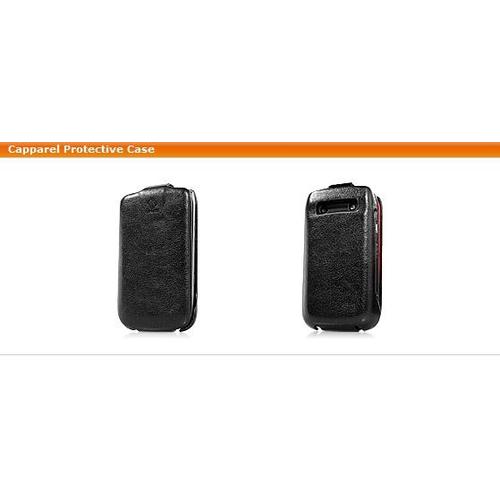 Gambar Caparel Leather CAse Black for Blackberry 9700/9780 dari Christore Kota Tangerang Tokopedia