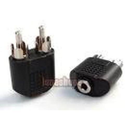 Foto Produk CONNECTOR AUDIO 3,5MM FEMALE TO 2 RCA MALE dari Toko Komputer Mbah Priok
