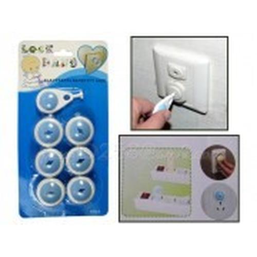 Foto Produk Pengaman Stop Kontak Listrik Untuk Bayi/Anak (Isi 6pcs+1kunci) dari Valerieolshop
