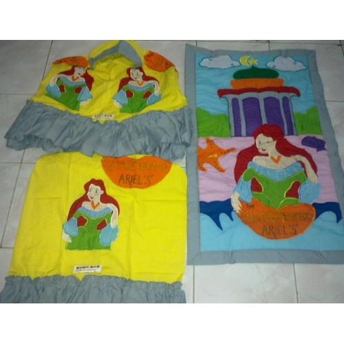 Foto Produk SET SAJADAH + MUKENA ANAK MOTIF ARIEL MERMAID / PRINCESS DORA, SIZE S = 1-2 Th, 245.000 dari AthaDriMeL ShoP