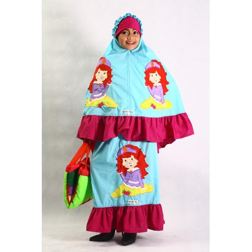 Foto Produk SET SAJADAH + MUKENA ANAK MOTIF SHORTCAKE SIZE L (5-6TH) dari AthaDriMeL ShoP