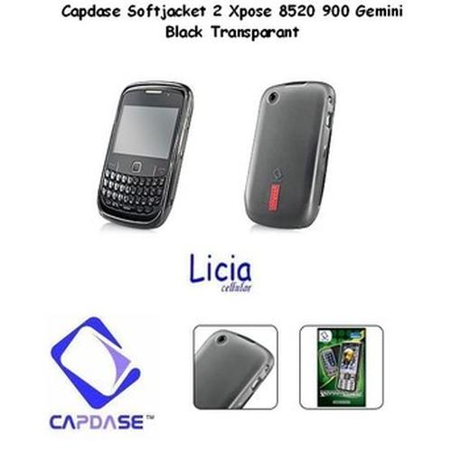 Gambar Capdase Softjacket 2xpose For Blackberry Gemini 8520 9300 black transparan dari Licia Cellular Jakarta Barat Tokopedia