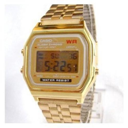Foto Produk CASIO ALRM CHRONO A159W GOLD dari PUSAT GROSIR JAM