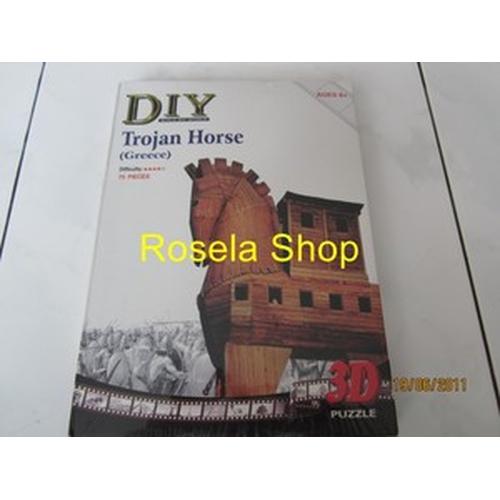 Gambar Puzzle 3D - Trojan Horse dari Rosela Shop Jakarta Barat Tokopedia