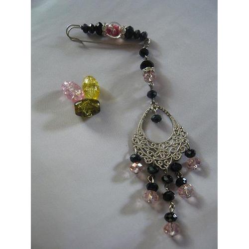 Foto Produk Bros Peniti Untai Kristal (PL-018) dari Novita's Shop