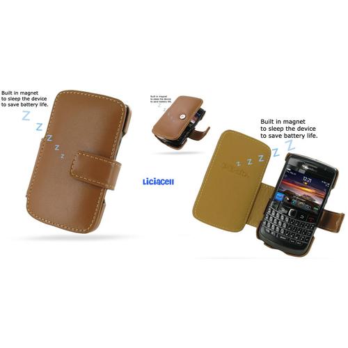 Foto Produk Pdair Original Leather Case Book Blackberry Onyx 9700 / 9780 Brown dari Licia Cellular