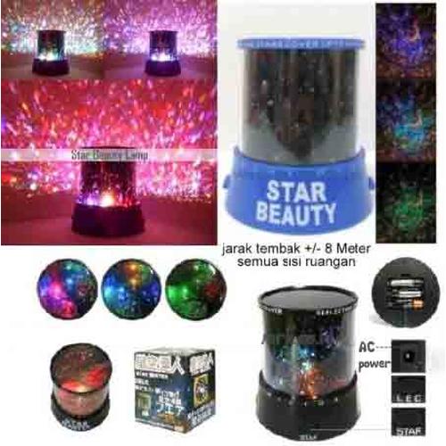 Foto Produk Lampu Proyektor Ruangan STAR BEAUTY + Adaptor dari Tokoku-Tokomu
