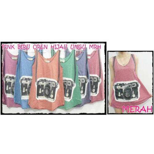 Foto Produk tanktop kamera salur - ungu dari Ponistory