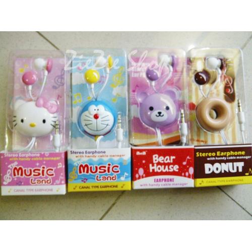 Foto Produk EARPHONE CARTOON HEAD dari Ziezie Shop