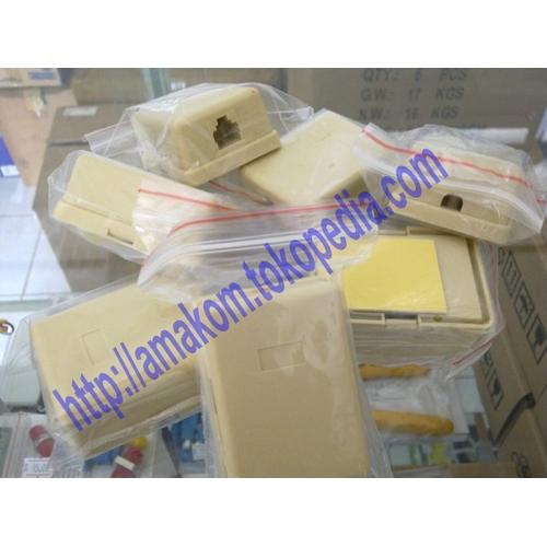 Foto Produk Roset Telepon RJ-11, 1 Port dari AMAKOM MEDIA KOMUNIKA
