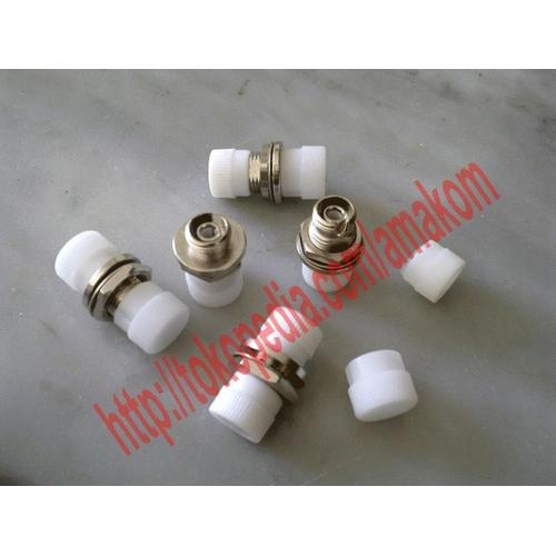 Gambar FC/PC SM Simplex Fiber Optical Adaptor, Tutup Putih dari Amakom Media Komunika undefined Tokopedia