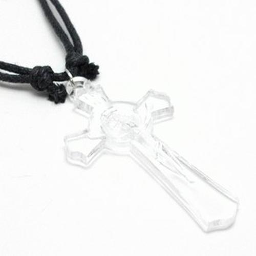 Gambar Kalung Salib Benediktus AKRILIK HITAM, PUTIH, COKLAT dari JD Christa Kab. Sleman Tokopedia