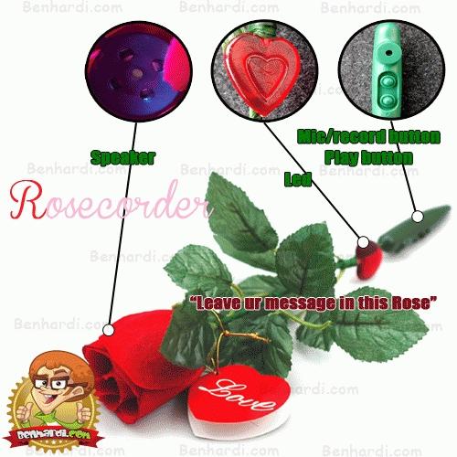 Foto Produk Rosecorder|Mawar Unik Perekam Pesan dari Barang unik benhardi