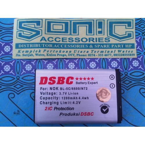 Gambar baterai nokia bl5c 1200mAH DSBC PLATINUM dari Sonic Accesories Kab. Kulon Progo Tokopedia