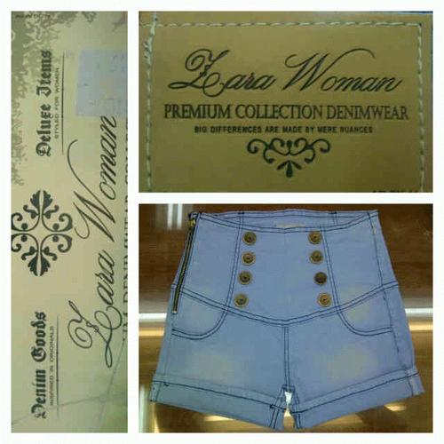 Foto Produk ZARA HIGHPANTS 8 BUTTONS BLUE REBEL dari Diamonddon shop