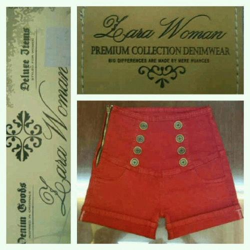 Foto Produk ZARA HIGHWAIST 8BTN RED dari Diamonddon shop
