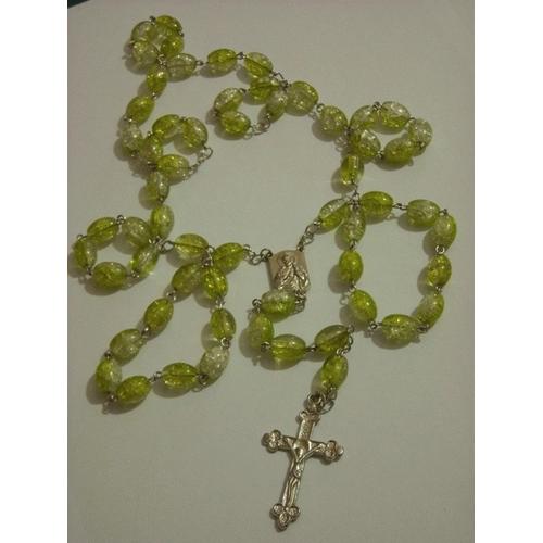 Foto Produk Rosary Lemon Mint Transparant Marble dari Ansalina Handmade