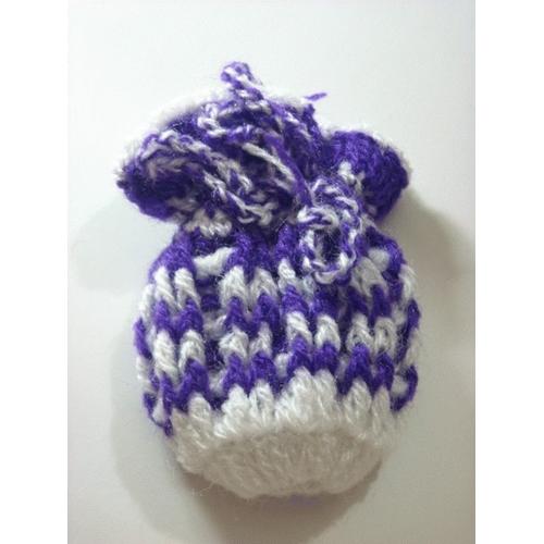 Foto Produk Kantong Rajutan Purple-White dari Ansalina Handmade