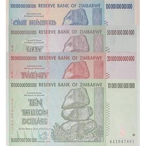 Foto Produk Set Triliun Zimbabwe UNC dari Uang kuno