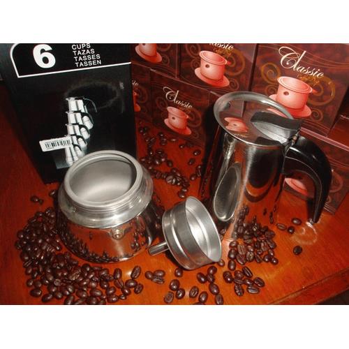 Foto Produk Moka Pot (Moka Express) 6 Cup STAINLESS dari D' ESPRESSO