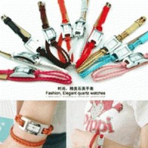 Foto Produk Jam Tangan Gelang Tali Kulit (Leather) Korean Lady dari Elenna-Store