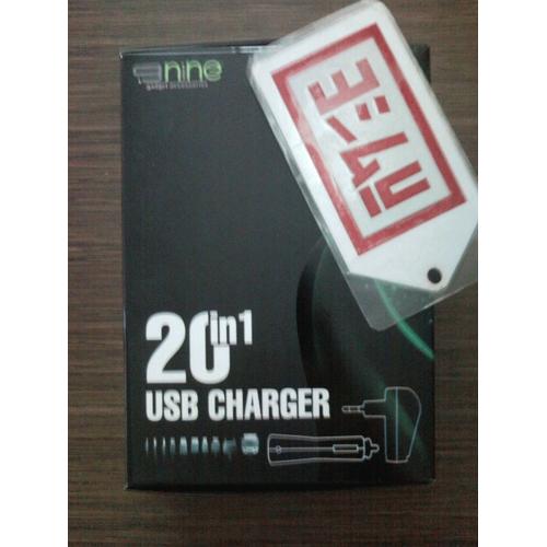 Foto Produk 20-in-1 (10in1 for 2 Ways Charging) Essential USB & Car Charger by 9nine dari EVERYTHING4U