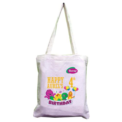 Foto Produk Tas Ulang Tahun Barney Blacu Ukuran 40 x 30 cm dari Pasar Beringharjo