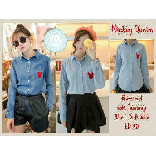 Jual Mickey Denim Shirt - Kota 