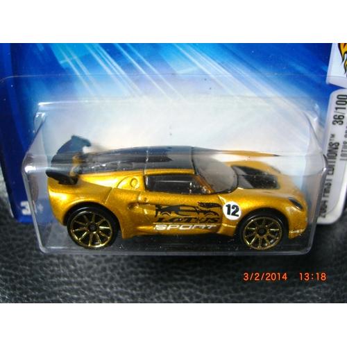 Hot Wheels 2004 Lotus Sport Elise - Jaune - Variation Rare Roue Arrière - Neuve