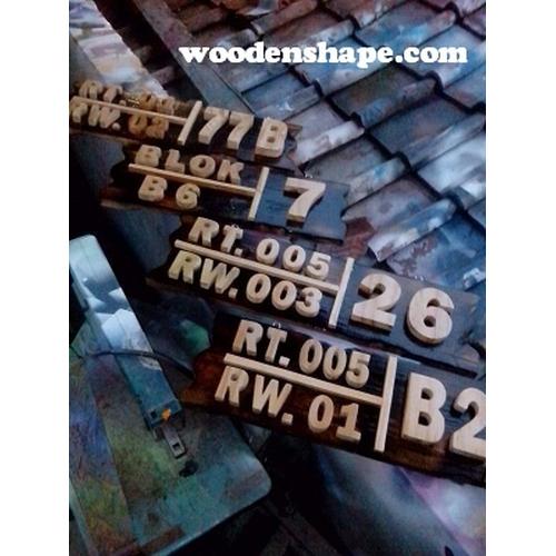 Foto Produk Nomor Rumah RT/RW dari Wooden Shape