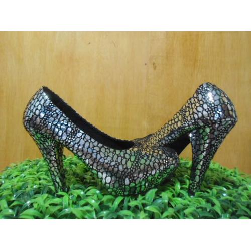 crystal platform heels