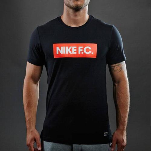 Jual Nike FC Black - Orange T-shirt 