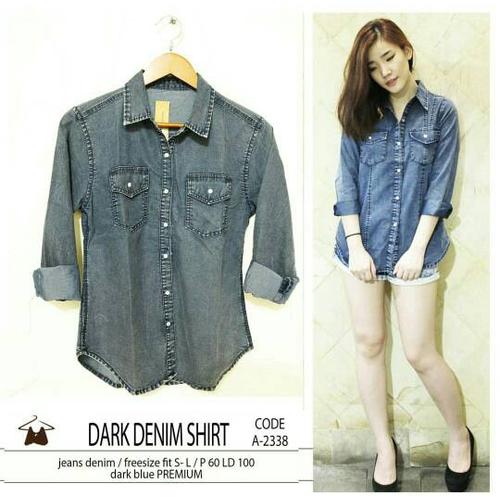 dark denim shirt