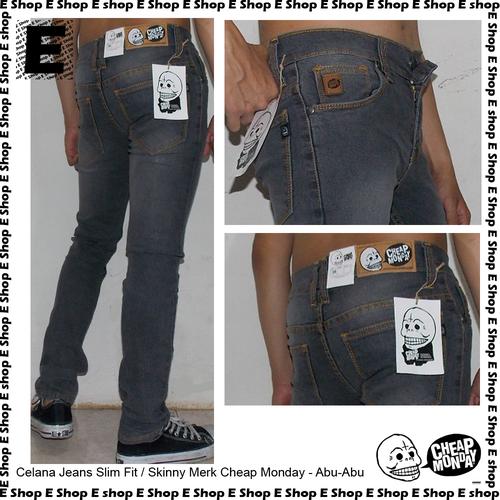 Jual Celana Jeans Slim Fit / skinny Cheap Monday Abu abu - Kab. Bandung - e  shop 26 | Tokopedia
