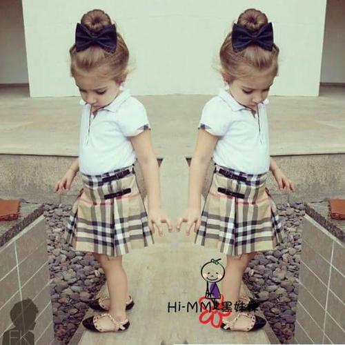 Jual Hi-MM Top+Brown Checked Skirt 